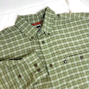 North Face Men’s Woven Twill Plaid‎ Shirt Button Down Long Sleeve Sz. XL-TG
